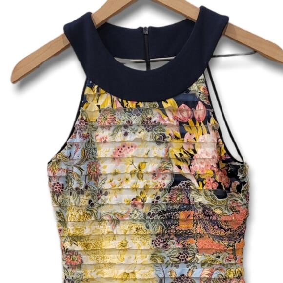 Joseph Ribkoff Texturized Bodycon Navy Leopard Dress - Picture 4 of 7